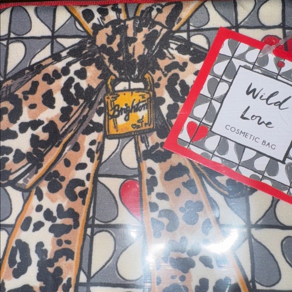 Brighton Heart and Leopard Print Cosmetic Bag - Picture 3 of 3